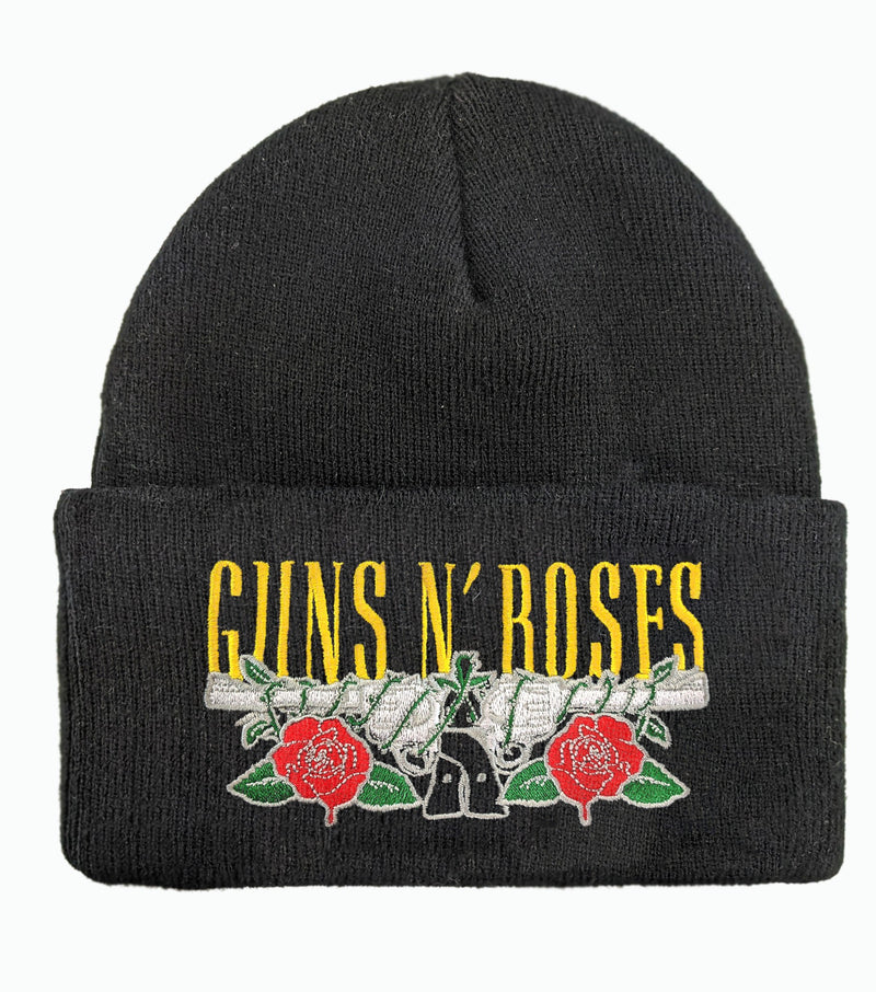 Amplified Guns N Roses Gun Crest Cuff Beanie - Merch Rocks